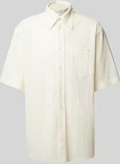 Wood Relaxed fit vrijetijdsoverhemd met knoopsluiting