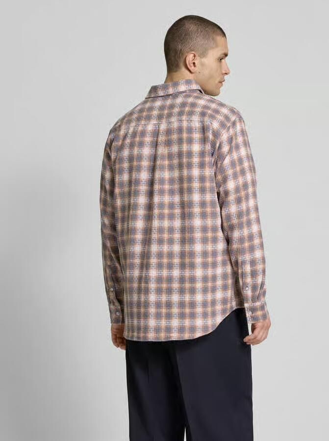 Wood Relaxed fit vrijetijdsoverhemd met knoopsluiting