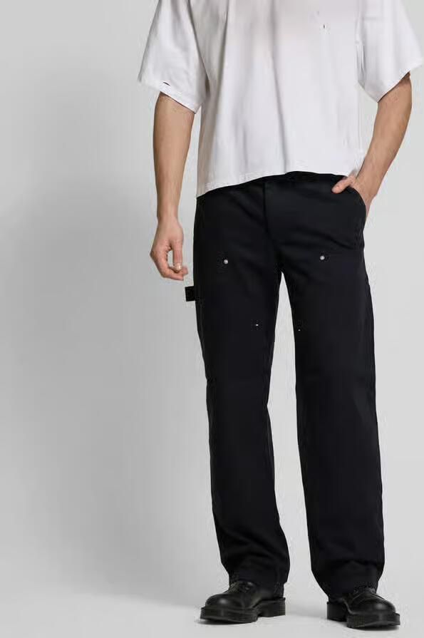 Wood Straight fit jeans met zakken op de pijp - Foto 2