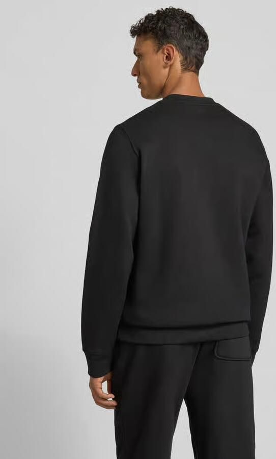 Wood Sweatshirt met labelstitching model 'Tye'