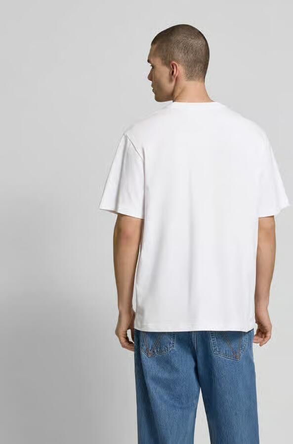 Wood T-shirt met labelprint