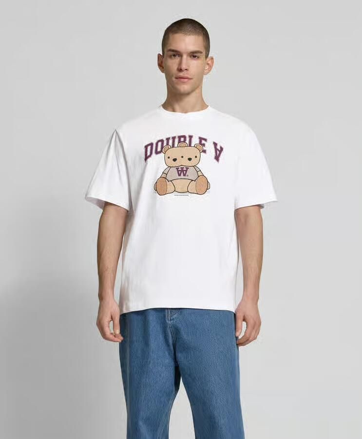 Wood T-shirt met labelprint - Foto 2