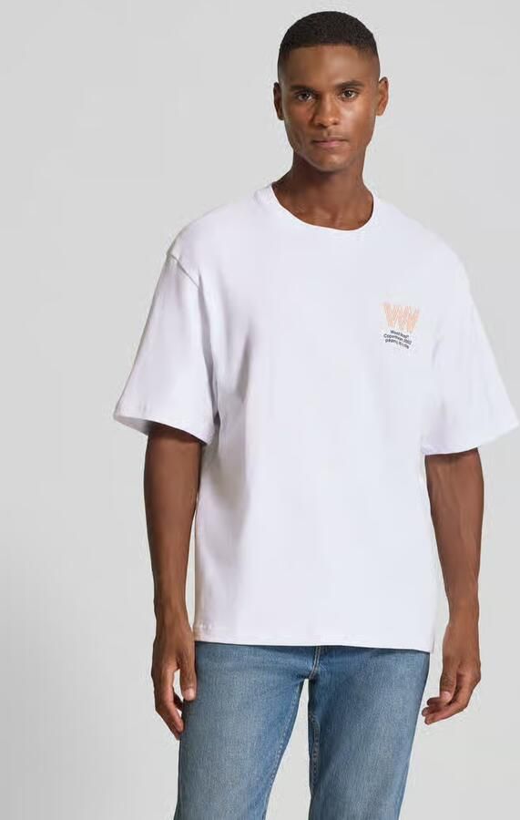 Wood T-shirt met labelprint model 'Gary' - Foto 3