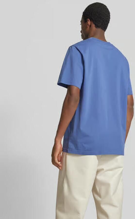 WOOD T-shirt met labelstitching - Foto 3