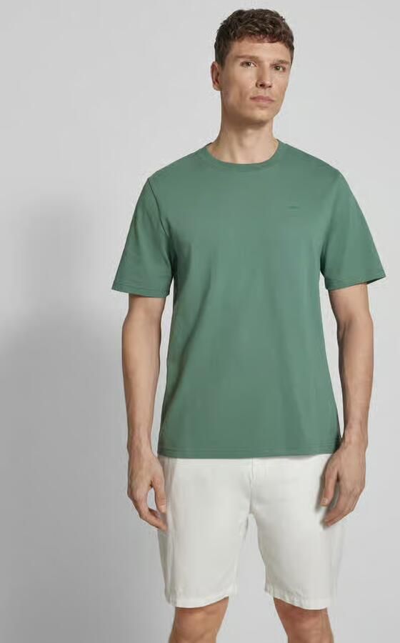 Wood T-shirt met labelstitching model 'Bobby' - Foto 3