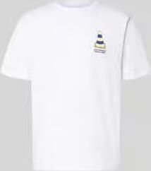 Wood T-shirt met op de achterkant geplaatste print en logo-print