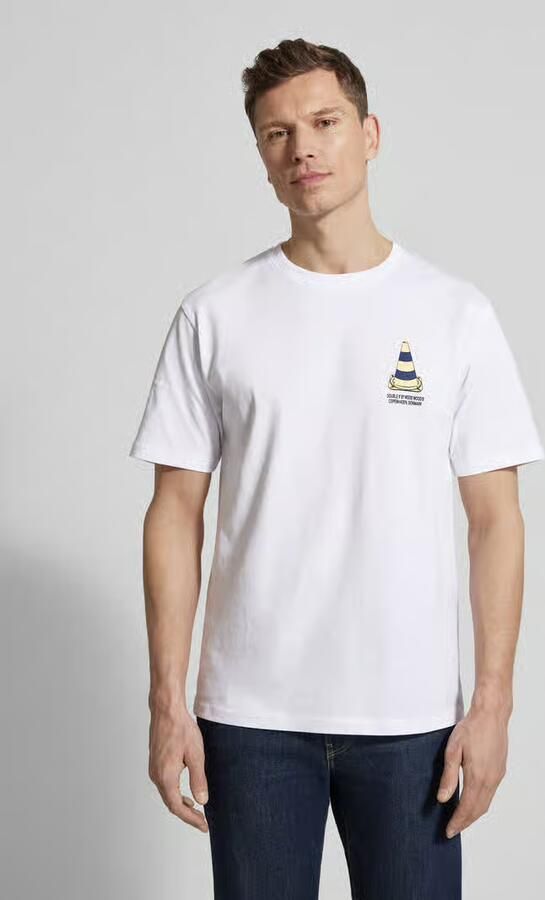 Wood T-shirt met op de achterkant geplaatste print en logo-print - Foto 3