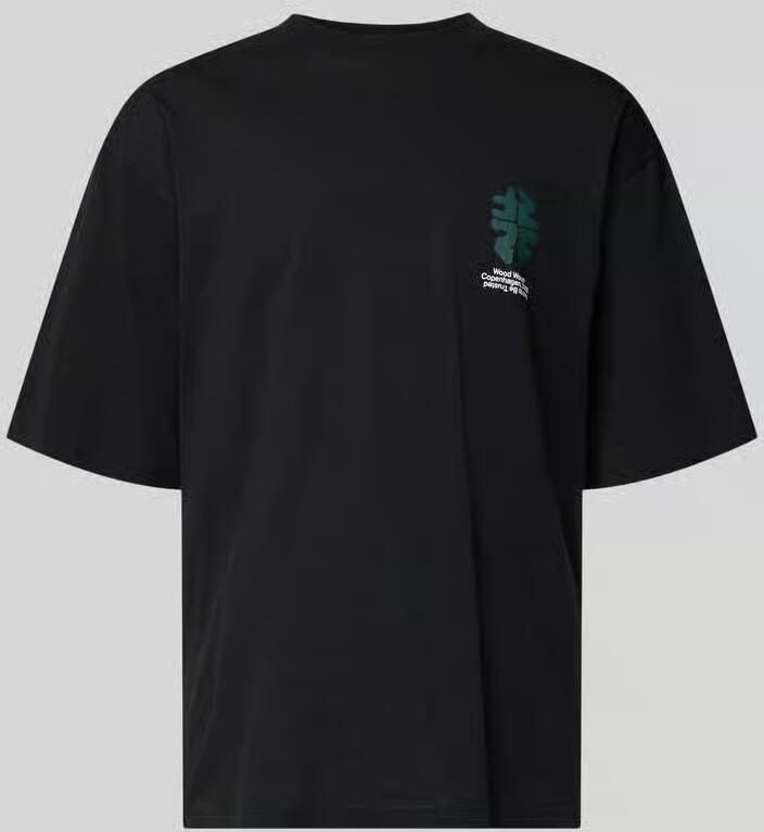Wood T-shirt met ronde hals model 'Gary'