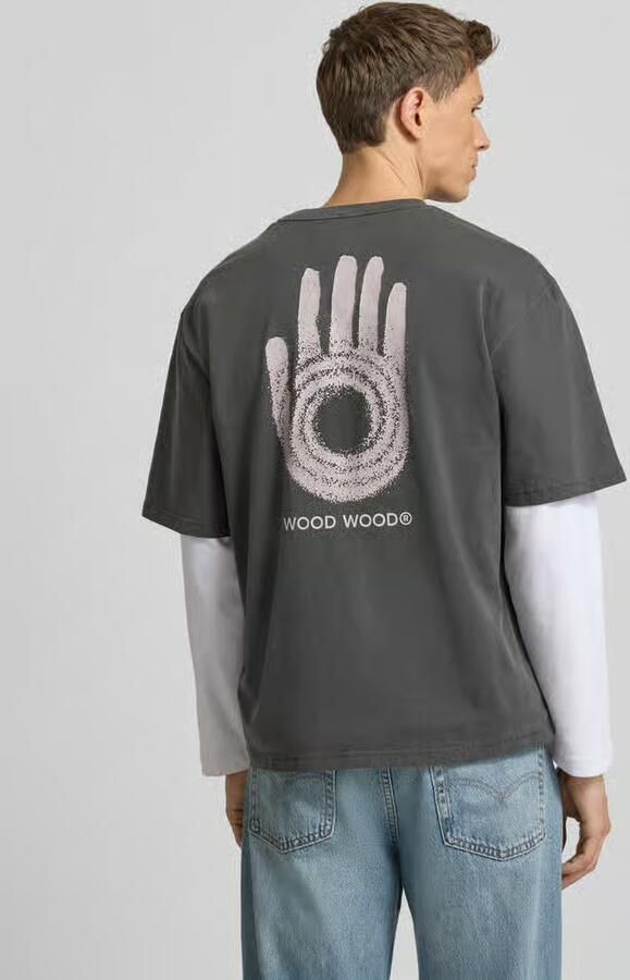 Wood T-shirt met ronde hals Model 'Gary' - Foto 2