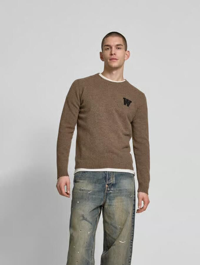 Wood Wollen pullover in gebreide look - Foto 2