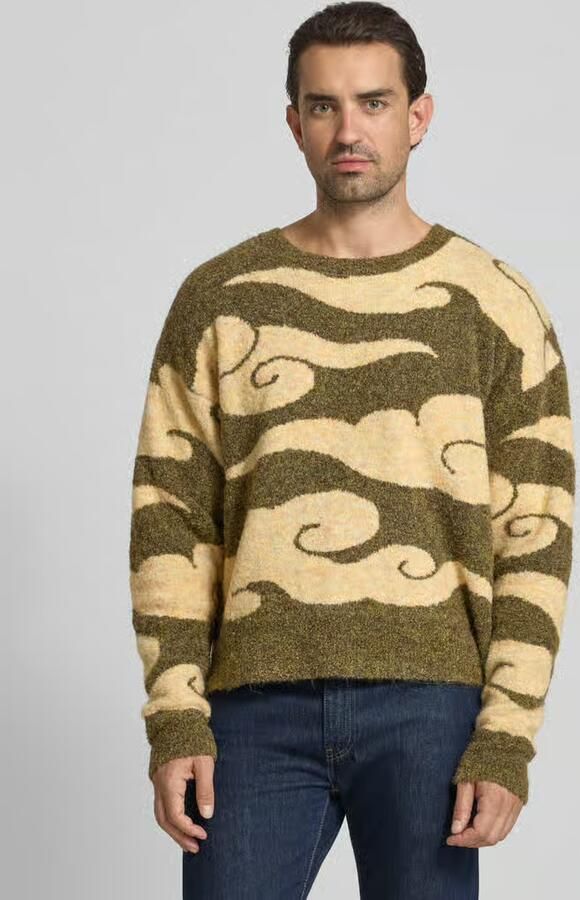 WOODBIRD Gebreide pullover met ribboorden model 'Kurt' - Foto 2