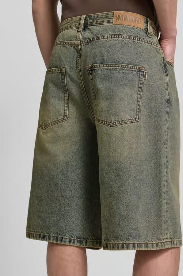 WOODBIRD Korte jeans met steekzakken model 'Yuto Aged'