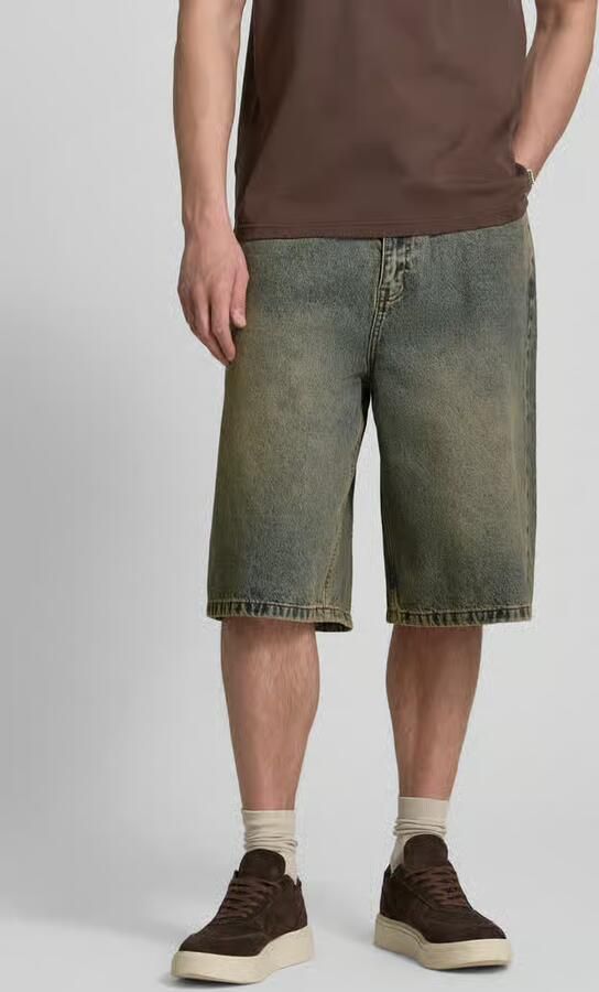 WOODBIRD Korte jeans met steekzakken model 'Yuto Aged' - Foto 4