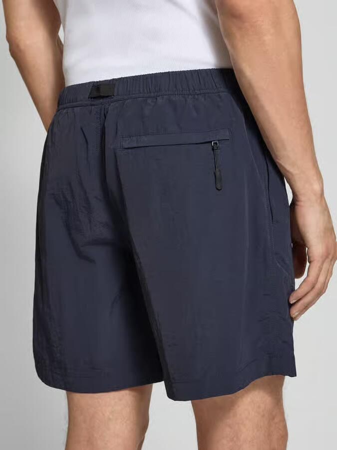 WOODBIRD Korte regular fit broek met riem model 'Choi'