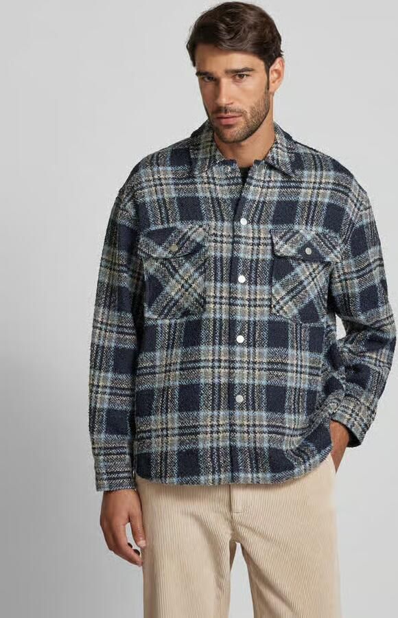 WOODBIRD Loose fit overhemdjack in gemêleerde look model 'Buck' - Foto 2