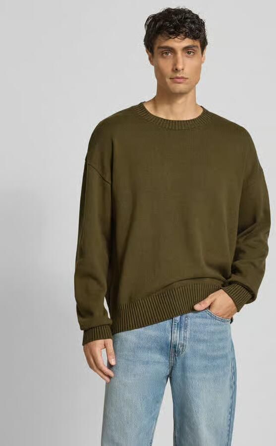 WOODBIRD Oversized gebreide pullover met ribboorden model 'Kurt' - Foto 2
