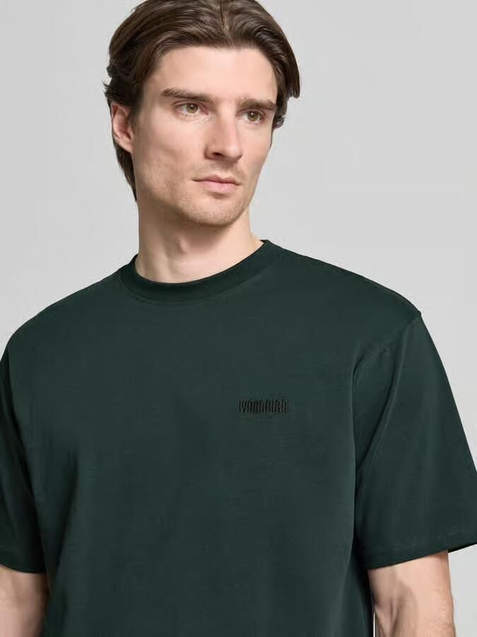 WOODBIRD Regular fit T-shirt van puur katoen model 'Baine' - Foto 2