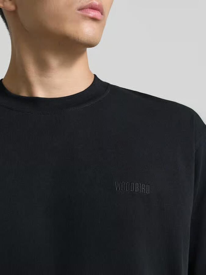 WOODBIRD Regular fit T-shirt van puur katoen model 'Baine' - Foto 2