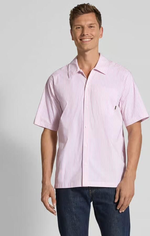 WOODBIRD Regular fit vrijetijdsoverhemd met borstzak en labeldetail - Foto 2