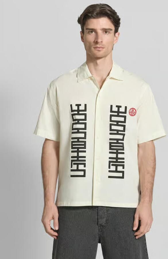 WOODBIRD regular fit vrijetijdsoverhemd met labelprint model 'Banks' - Foto 2