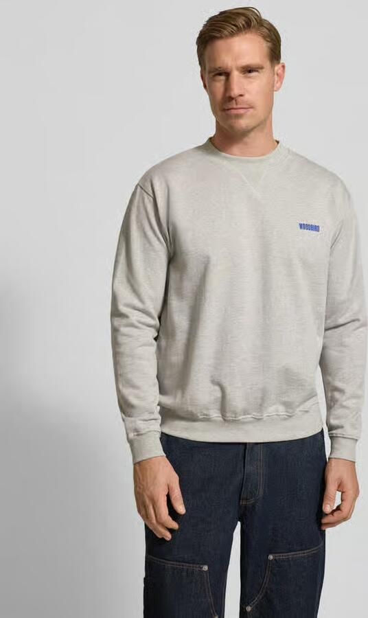 WOODBIRD Sweatshirt met labelprint model 'Cane' - Foto 2