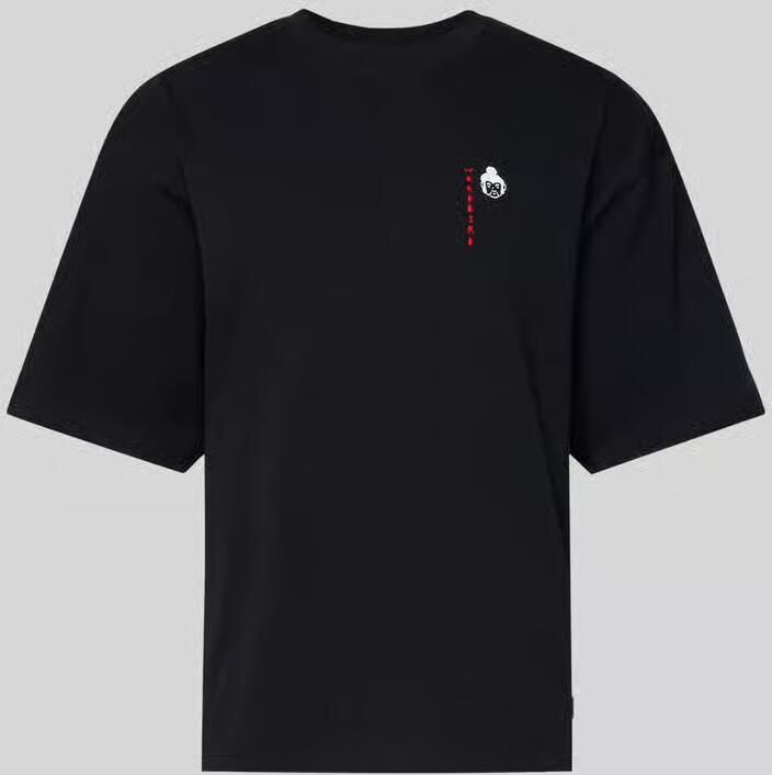 WOODBIRD T-shirt met labeldetail model 'Beam'