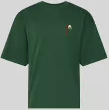 WOODBIRD T-shirt met labeldetail model 'Beam'
