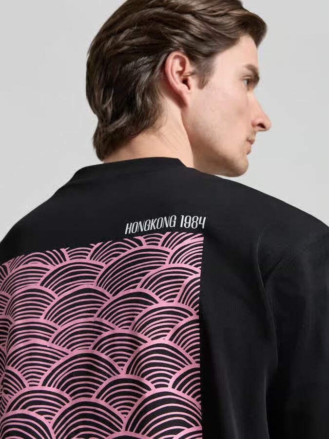 WOODBIRD T-shirt met labelprint model 'Baine' - Foto 2