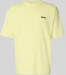 WOODBIRD T-shirt met labelprint Model 'Baine'
