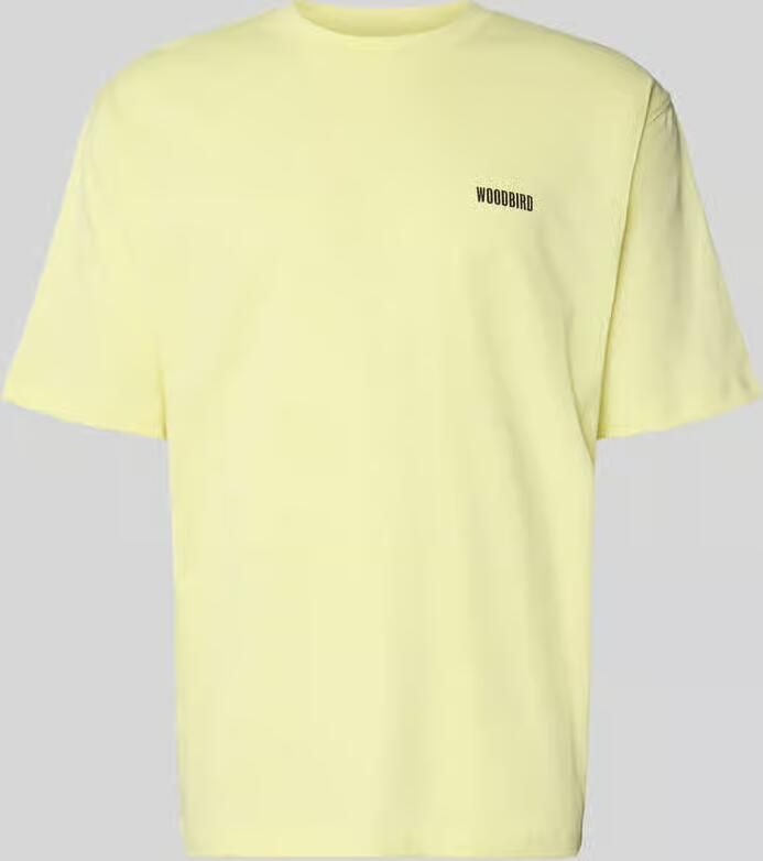 WOODBIRD T-shirt met labelprint Model 'Baine' - Foto 2