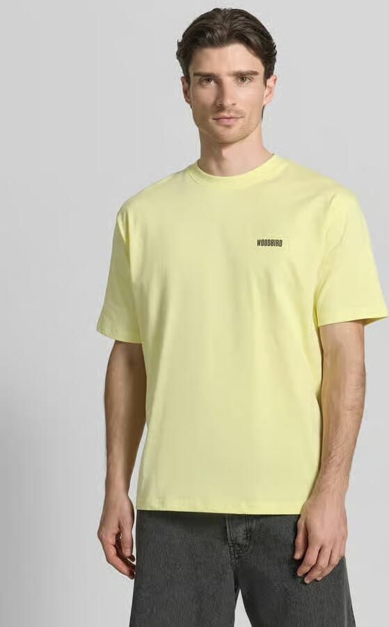 WOODBIRD T-shirt met labelprint Model 'Baine' - Foto 3