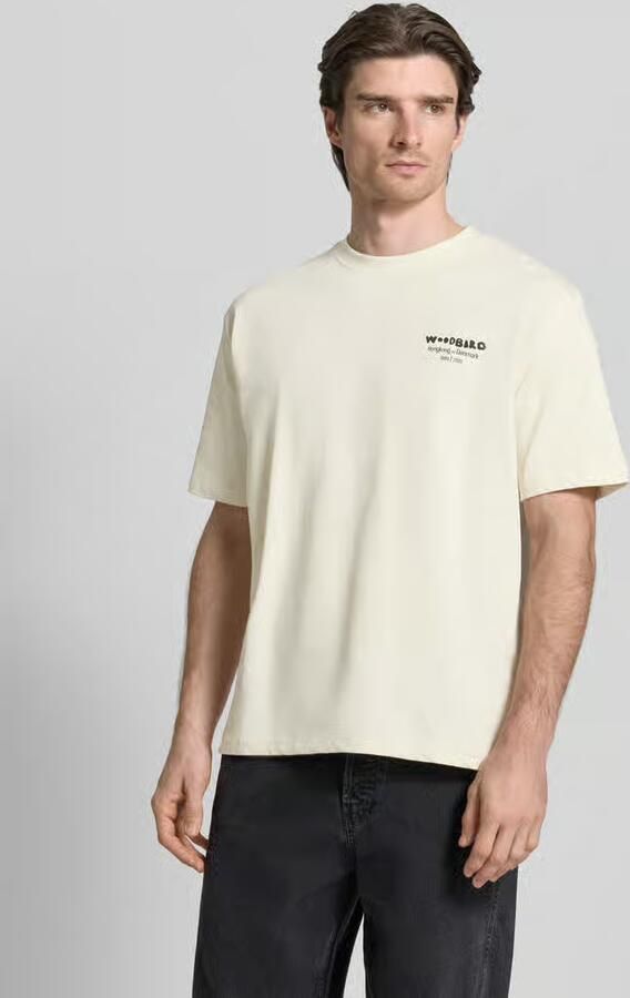 WOODBIRD T-shirt met labelprint Model 'Baine' - Foto 4