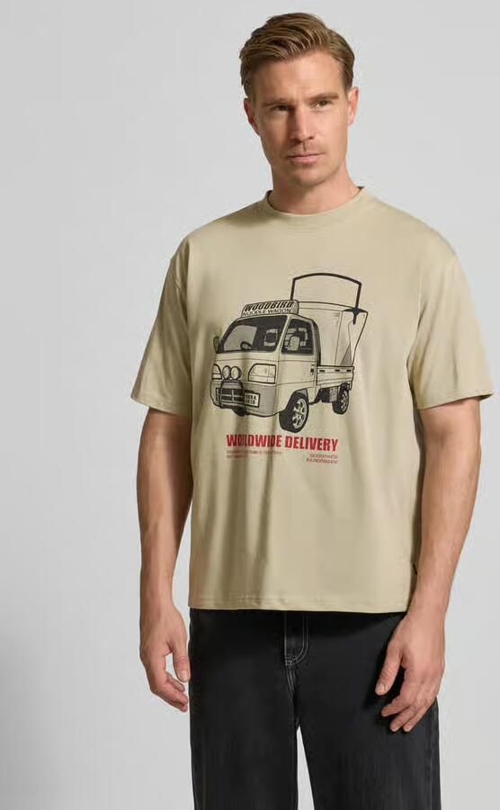 WOODBIRD T-shirt met motiefprint model 'Baine' - Foto 2