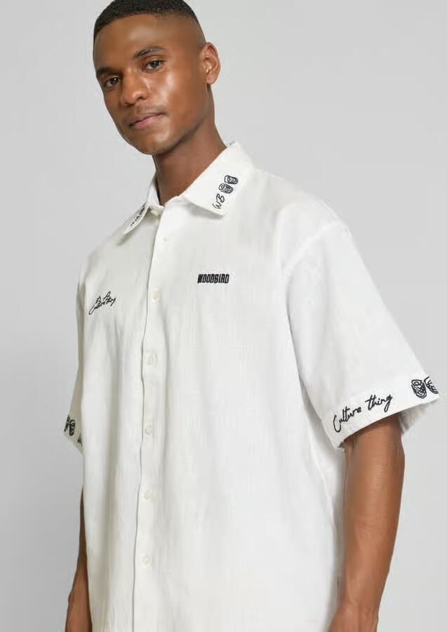 WOODBIRD Vrijetijdsoverhemd met knoopsluiting model 'Wang'