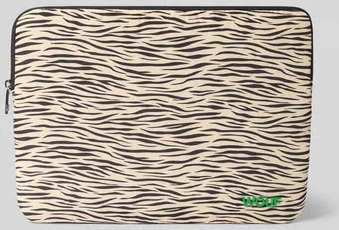 WOUF Laptop-tas met all-over dierenprint model 'Zebra' - Foto 2