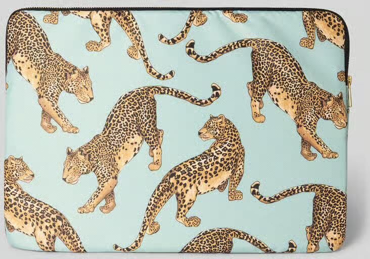 WOUF Laptoptas met all-over motiefprint model 'Leopard'