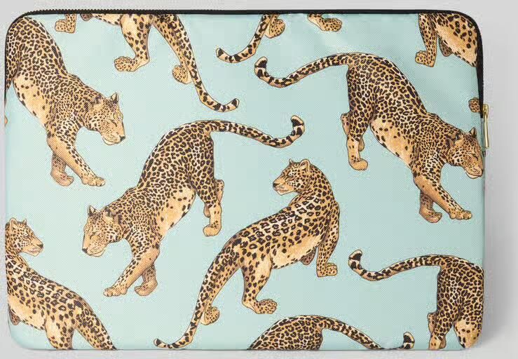 WOUF Laptoptas met all-over motiefprint model 'Leopard'