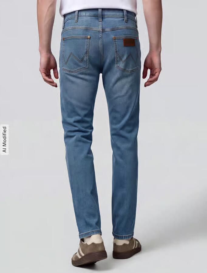 Wrangler straight fit jeans van katoenmix model 'Greensboro' - Foto 2