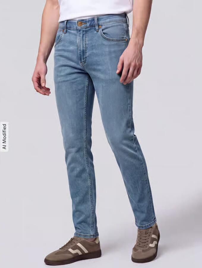 Wrangler straight fit jeans van katoenmix model 'Greensboro' - Foto 3