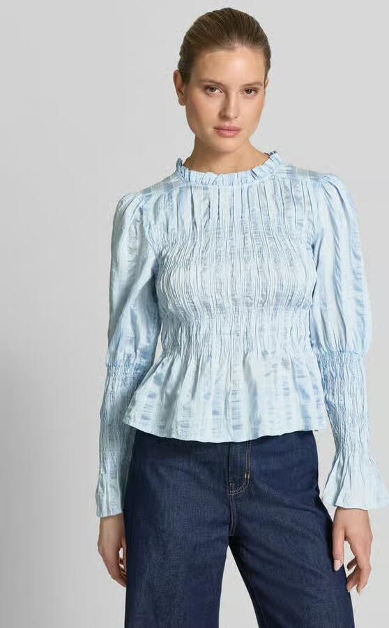 YAS Blouse in getailleerd model met smokdetails model 'RAVA' - Foto 10