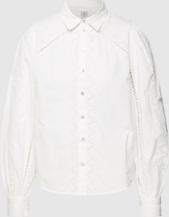 Y.A.S geweven blouse YASKENORA van biologisch katoen wit