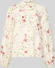 YAS Blouse van viscose met kentkraag model 'ASINA'