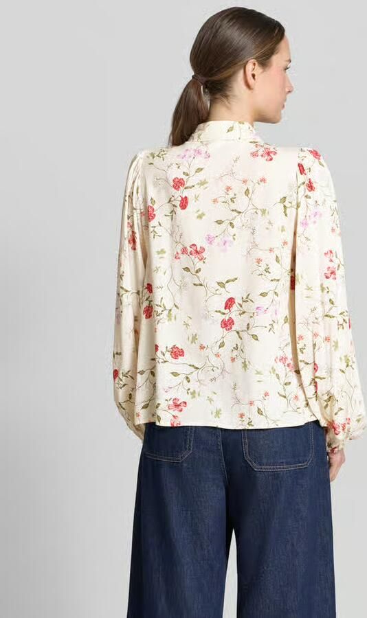 YAS Blouse van viscose met kentkraag model 'ASINA' - Foto 3