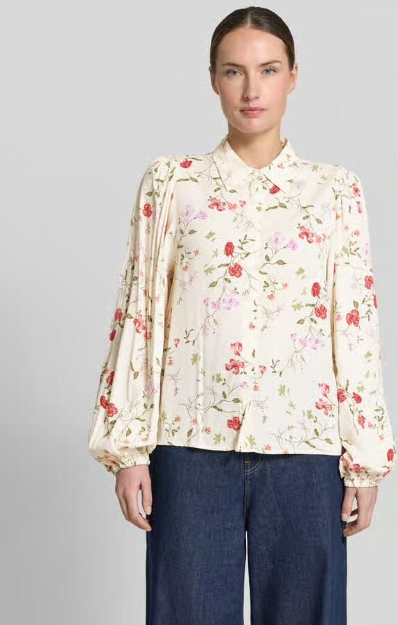 YAS Blouse van viscose met kentkraag model 'ASINA' - Foto 2