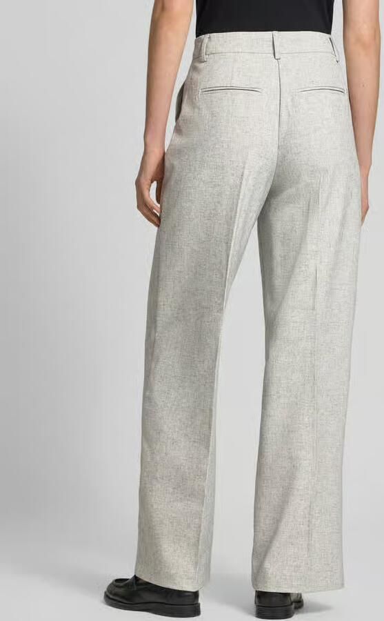 YAS Wide leg stoffen broek met vaste persplooien model 'RIU' - Foto 8