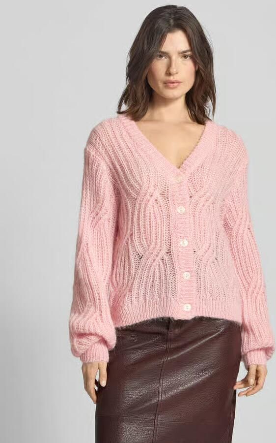 YAS Cardigan met alpaca en V-hals model 'ZUMA' - Foto 2