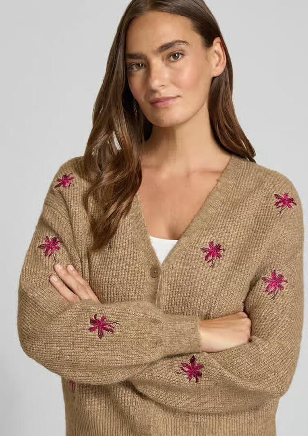 Y.A.S. Dames Truien & Vesten Yasfleur Ls Knit Cardigan Camel - Foto 5