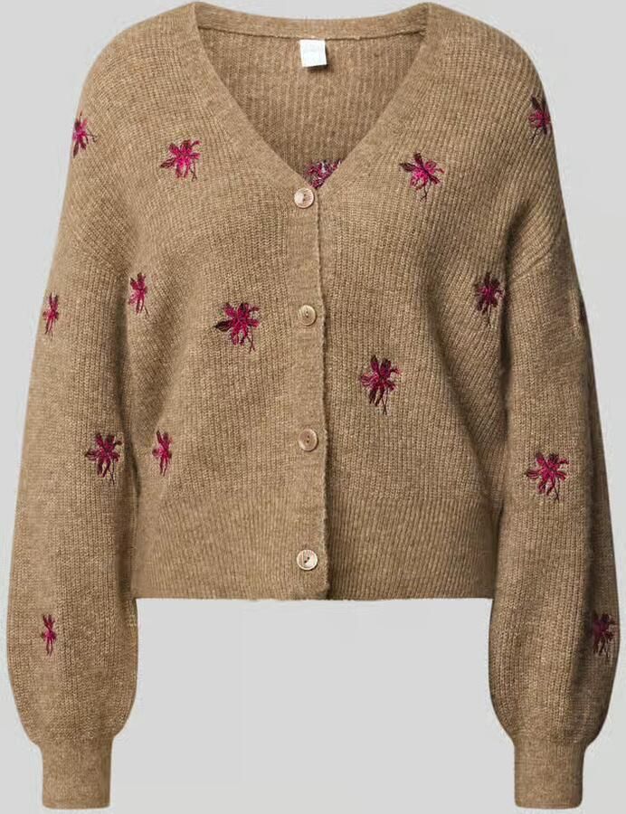 Y.A.S. Dames Truien & Vesten Yasfleur Ls Knit Cardigan Camel - Foto 6