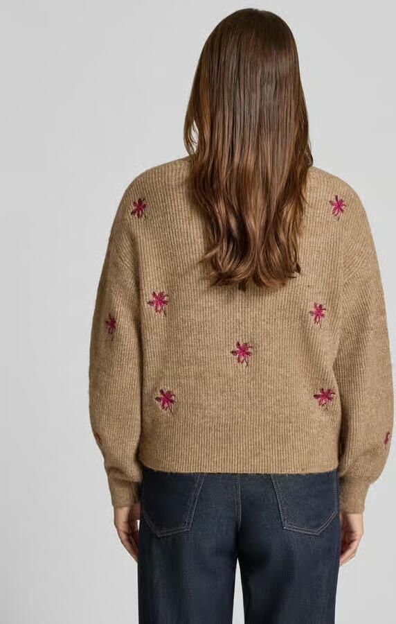 Y.A.S. Dames Truien & Vesten Yasfleur Ls Knit Cardigan Camel - Foto 7