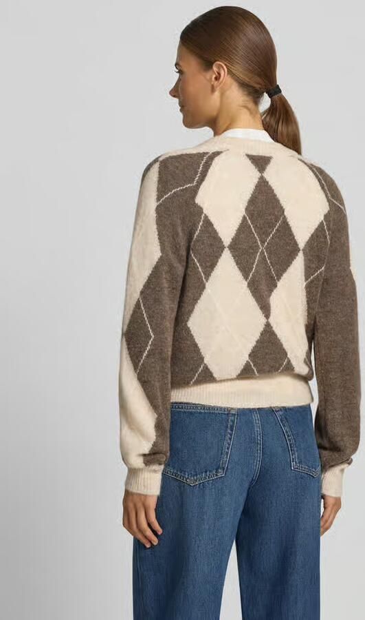 YAS Cardigan van wolmix met ronde hals model 'JOHI' - Foto 3